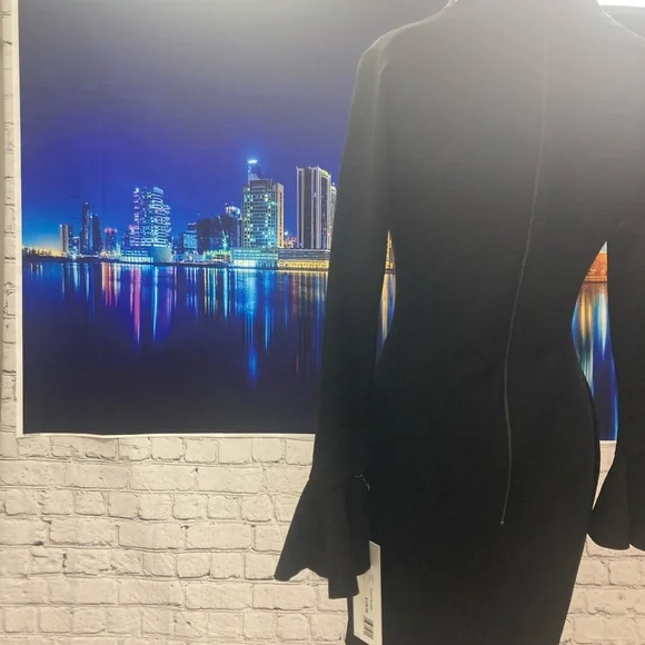 COPY - JOVANI -50898 LONG BELL SLEEVE SHEATH DRESS JOVAN